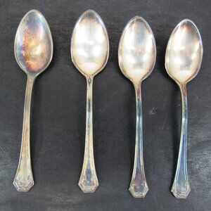 Reed & Barton Pompeian Greek Key & Scrollwork Design Jam/Jelly Spoon Lot of 4